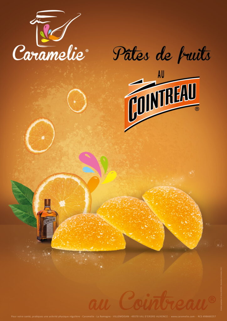 Affiche Pâtes De Fruits Caramelie Au Cointreau® Fanny Bompas 0623